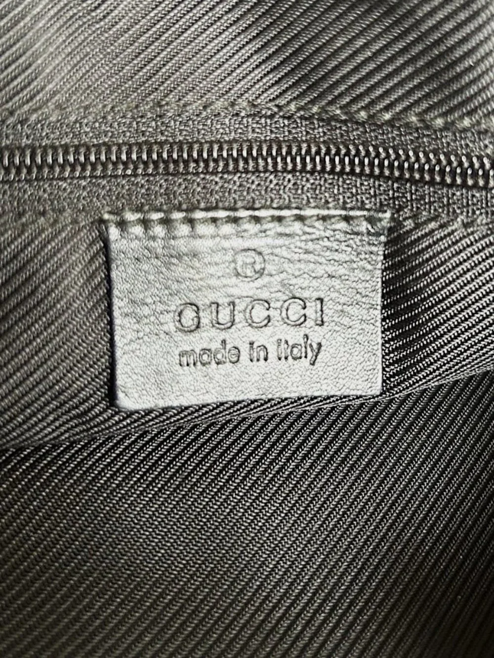 GUCCI GG Supreme Monogram Calfskin Tote, Black